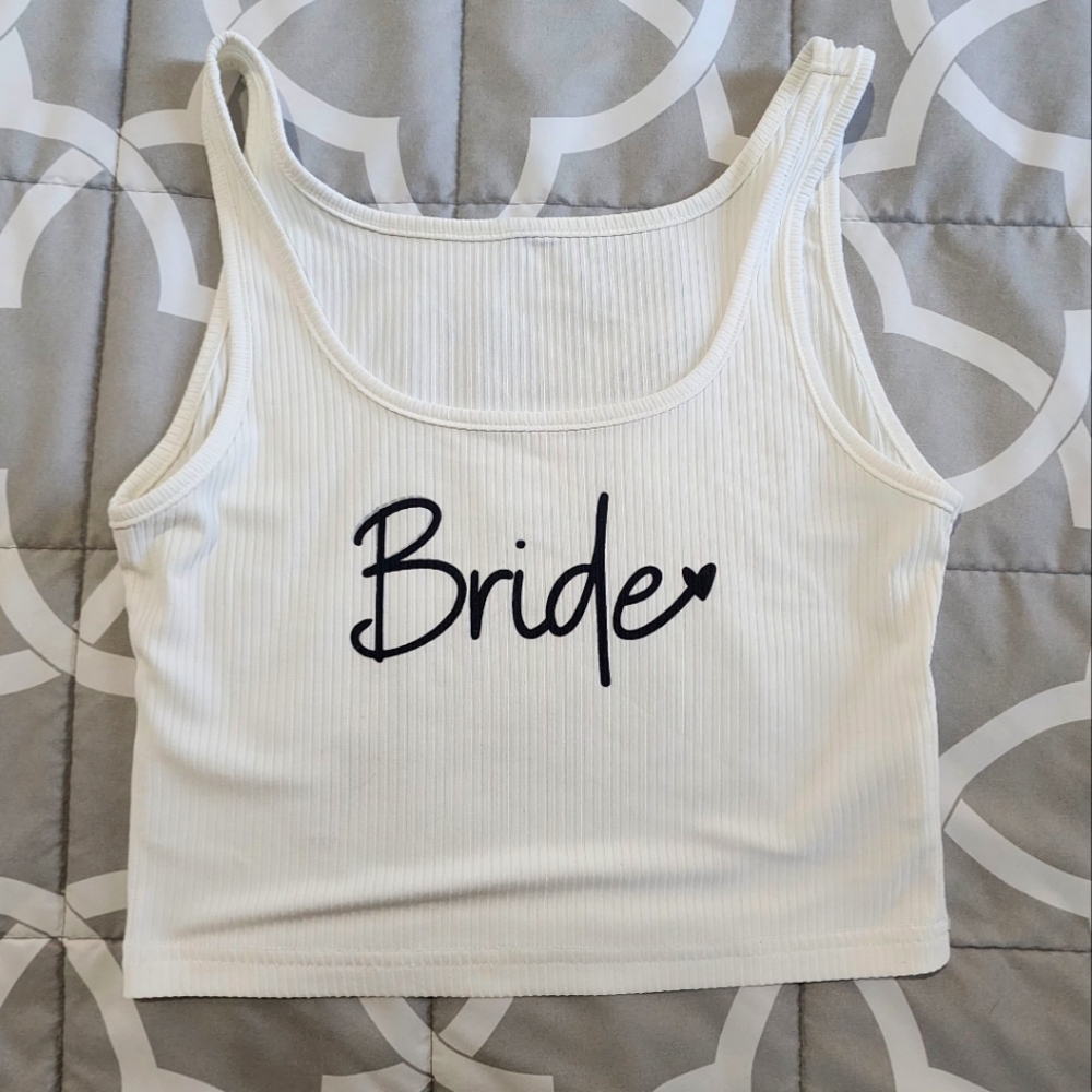 Etsy Customized Cropped Top for Future Brides Size M
